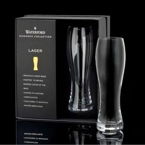 Waterford Crystal Elegance Lager Pair 580ml  | Set Of 2